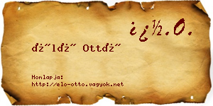 Élő Ottó névjegykártya