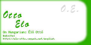 otto elo business card